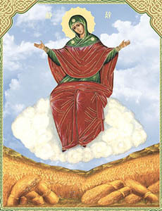 Икона Богородицы Спорительница хлебов